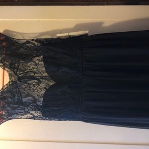 Black, Laced Gown